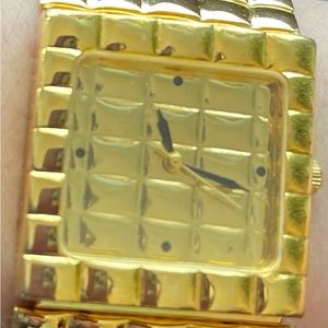 Joann Rivers Gold Plated watch, working condition.
